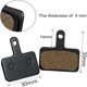 thumbnail image 3 of 4 pares de placas de freno de bicicleta para TRP Tektro Shimano Deore Br-M575 M525 M515 T615 T675 M505 M495 M486 M485 M475 M465 M447 M446 M445 M416 M415 M395 M375 etc., 3 of 5