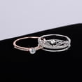 thumbnail image 3 of Moissanite Engagement Rings for Women Crown Shape 0.3ct D Color VVS1 Diamond Rings Moissanite Anniversary Promise Wedding Rings Gifts for Wife Bridal Girlfriend with Certificate, 3 of 7