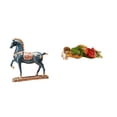 thumbnail image 1 of Figura de caballo,Figura de caballo Escultura animal coleccionable,Adorno de centro de mesa con estatua de caballo de resina,Estatua,Estatua dormida Estatuilla Religiosa, 1 of 8