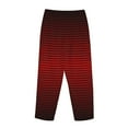 thumbnail image 5 of Kll Womens Red Geometric Print Pajama Pants Soft Pajama Bottoms For Women Cozy Lounge Pants, 5 of 9