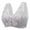 Purple, variant on Plus Size Everyday Bras Women's Front Snap Close Sports Push Up Wire Free Bra Casual Print Comfort Breathable Bra
