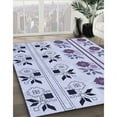thumbnail image 2 of Ahgly Company Indoor Rectangle Patterned Lavender Blue Area Rugs, 7' x 10', 2 of 6