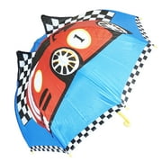 3D Pop-Up Blue/Red Racing Car Cute Umbrella