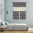 thumbnail image 6 of Summer Ocean Kitchen Curtains Valances and Tiers Set of 3 Shell Starfish Conch Blue Backdrop Tier Curtains and Valance with Rod Pocket for Small Windows, 27.5"x36", 6 of 9
