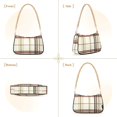 thumbnail image 7 of FORMRS Womens Shoulder Bag with Chain Strap Clutch Purse Cute Tote Handbag, Cream Plaid, 7 of 7