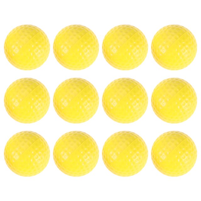 IDEANATEGRATE 12Ud Pelotas De Golf Amarillas Para Accesorios De Entrenamiento Y En Casa