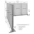 thumbnail image 2 of GOF L-shaped Freestanding Partition 126”D x 144”W x 72”H, Office Room Divider, Privacy Screen, Workstation Cubicle, 2 of 12