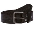 thumbnail image 2 of 1 3/4" snap on Embossed Vintage Cowhide Thick Leather Casual Jean Belt, 2 of 4