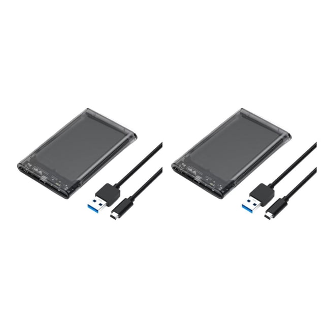 Carcasa Externa Injueey HDD USB3.0 Tipo C SSD 6Gbps Transparente
