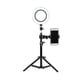 thumbnail image 1 of Estudio fotográfico Anillo de luz LED Lámpara Selfie Temperatura de color ajustable Fotografía 16cm Luz 50cm Trípode Abrazadera para teléfono kenally EL2073-04B, 1 of 2