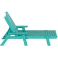thumbnail image 4 of Afuera Living Outdoor Plastic Reclining Chaise Lounge (Set of 2) in Turquoise, 4 of 7