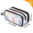 thumbnail image 4 of FORMRS Pencil Case with 3 Compartments Zipper Pouch, Elementary School Level and up, Colorful Gummy Bears Pattern, 4 of 8