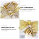 thumbnail image 5 of Christmas Tree Bows Miniature Christmas Fabric Bows Fireplace Stair Railings Gold Decoration 6Pcs, 5 of 5