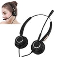 thumbnail image 4 of Black Call Center Headphones, Light Weight Headset With Microphone USB, Desktop Box For Computer Office Telephone, 4 of 8