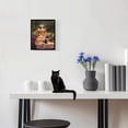 thumbnail image 3 of Decoración mural Hamduker Garden con forma de gato negro, divertido gato preppy, 20 x 25 cm, 3 of 7