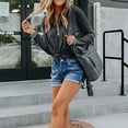 thumbnail image 5 of FRSASU Women'S Tops Clearance Stitching Loose Long Sleeve Shift Printed Sweatshirt, 5 of 5