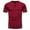 Wine, variant on JUUYY Men's Fashion Personality Casual Y-shaped Slit Collar Short Sleeve Pullover Solid Color Roundneck Slim Fit Sports T Shirt Wine M