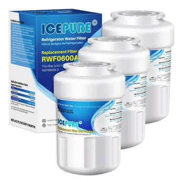 Fridge Water Filter  ICEPURE Replacement For GE MWF SmartWater MWFP GWF 3 PACK