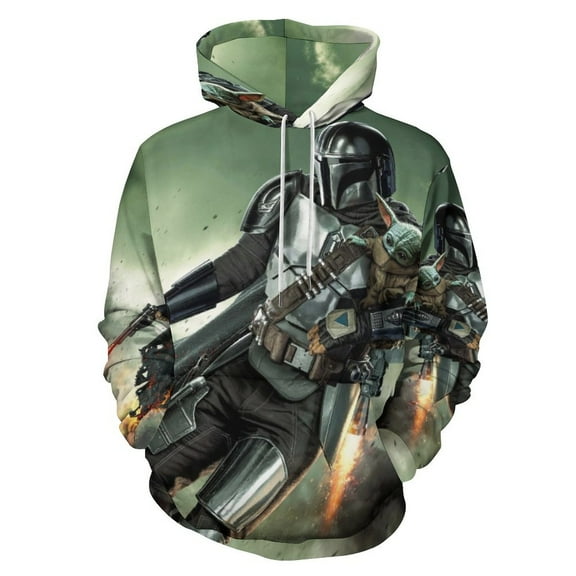 Star The Man-dalorian War Adult Sweater Pullover Sweatshirt Hoodies Long Sleeve Hooded Jackets Men Women