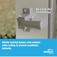 thumbnail image 5 of Wright Products Push-Button Screen Door Latch, Aluminum, for Out-Swinging Wood and Metal Doors, 5 of 7