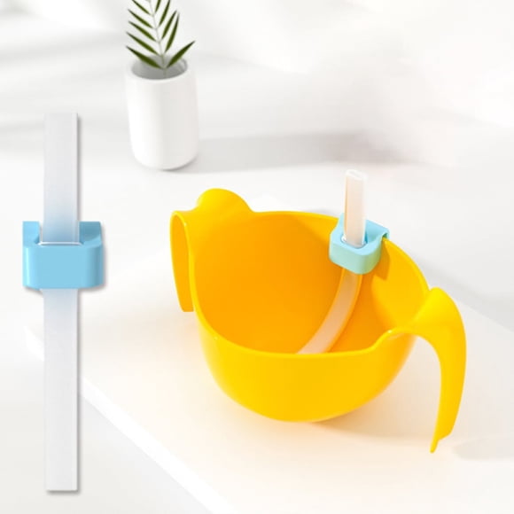 3 Pcs EasYeah Paille pour Bébé, Paille en Silicone pour Bébé, Produit d'Alimentation pour Bébé, Convient à la Plupart des Bols pour Bébé, Paille Universelle Réutilisable pour Soupe et Eau, Paille à Bouton-Pression, Vaisselle d'Alimentation
