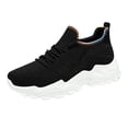thumbnail image 2 of AUDeals Women Wide Toe Box Sneakers, Slip On Walking Shoes, Breathable Mesh Athletic Shoes with Arch Support (Black, 7.5), 2 of 8