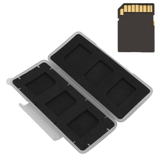 Memory Card Wallet, 6 Slots Stability Shockproof Dustproof Memory Card Case for Secure Data Storage for Travel