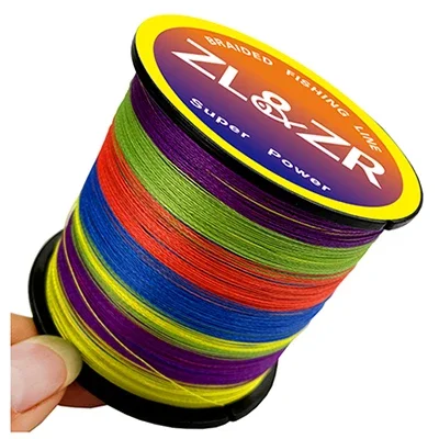 ZL&ZR Toutes Couleurs 4X Ligne de Pêche Tressée 300M Super Résistante 10LB-80LB Ligne de Pêche Résistante à l'Usure Ligne PE