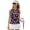 Colorful Easter Egg, variant on Green Four Leaf Prints Shirts for Women Saint Patrick Button Down Womens Sleeveless Golf Shirt Lightweight Athletic Tank Tops Size L Polyester Tennis Athletic Tank Top