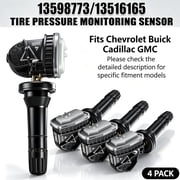 Set of 4 TPMS 13598773 13593957 13516165 Tire Pressure Sensors for Chevrolet Cadillac GMC 433MHz