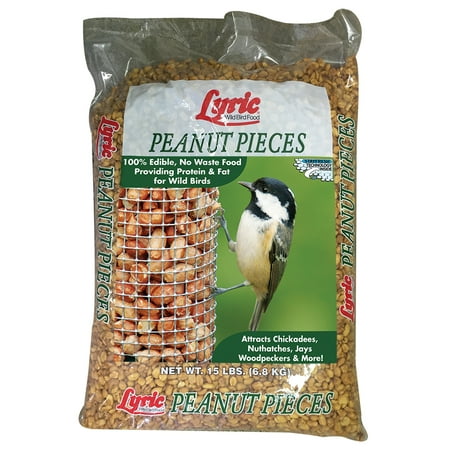 Lyric Peanut Pieces Wild Bird Food - 15 lb. bag (Peanuts For Birds Best Price)