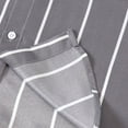 thumbnail image 7 of Aofany Mens Dress Shirts Casual Stripes Long Sleeve Shirts Lightweight Comfort Button Up Shirts Plain Wrinkle Free Business Shirt, 7 of 7