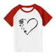 thumbnail image 3 of Blusas y camisas de manga corta con cuello redondo para niños y niñas, blusa de manga corta con estampado de cuello redondo, 3 of 7