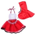 thumbnail image 2 of Baby Girl Sequins Tutu Backless Romper Plaid Tutu Dress Christmas Outfits (Plaid Red Dress, 80/6-12 Months), 2 of 3