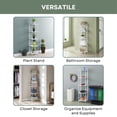 thumbnail image 5 of Convenience Concepts Xtra Storage 5 Tier Folding Metal Mesh Shelf, White, 5 of 7