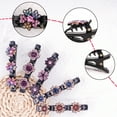 thumbnail image 5 of HZCrisp 5PCS Sparkling Crystal Braided Hair Clips for Women, Elegant Rhinestone Floral Hair Accessories, Durable Acrylic Styling Clips for Secure Hold, Ideal for Weddings, Parties, 5 of 6