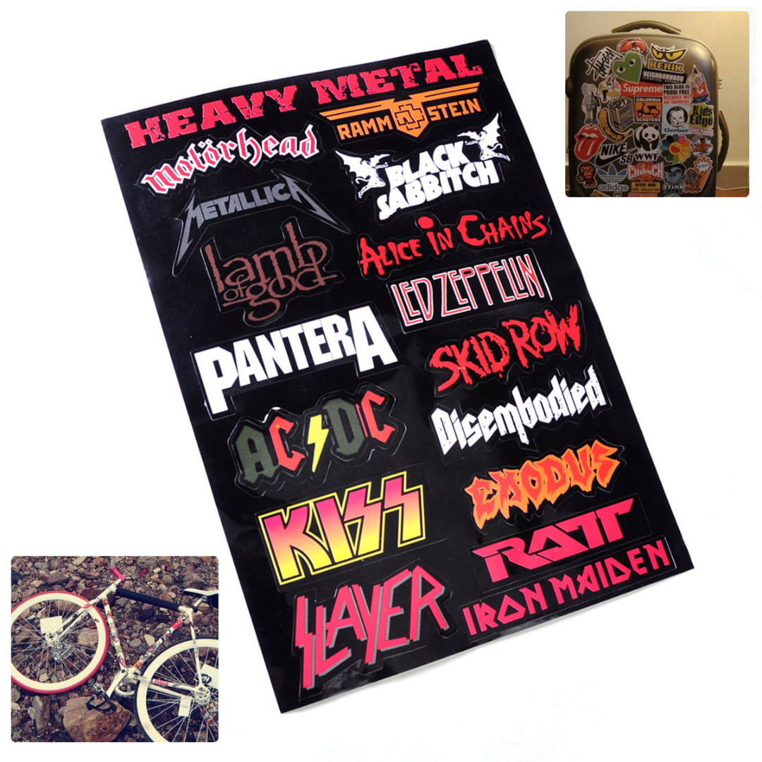 Metallica Vinyl Decal Decals Sticker Stickers Rock Band Metal 8" x 3" 