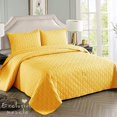 Exclusivo Mezcla 2Piece Twin Size Quilt Set with Pillow Sham, Grid