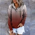 thumbnail image 2 of WZXFASHION Chandail à Capuche Mode pour Femmes Imprimé Manches Longues Chandail à Boutons 50 % de Rabais Liquidation Chandail à Fermeture Éclair, 2 of 9