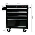 thumbnail image 5 of Rolling Tool Chest, 4 Drawer Tool Box with Wheels, Heavy Duty Industrial Service Cart Storage Organizer with Locking System, Rolling Tool Box Organizer Tool Case for Garage, Repair Shop-BLACK, 5 of 13