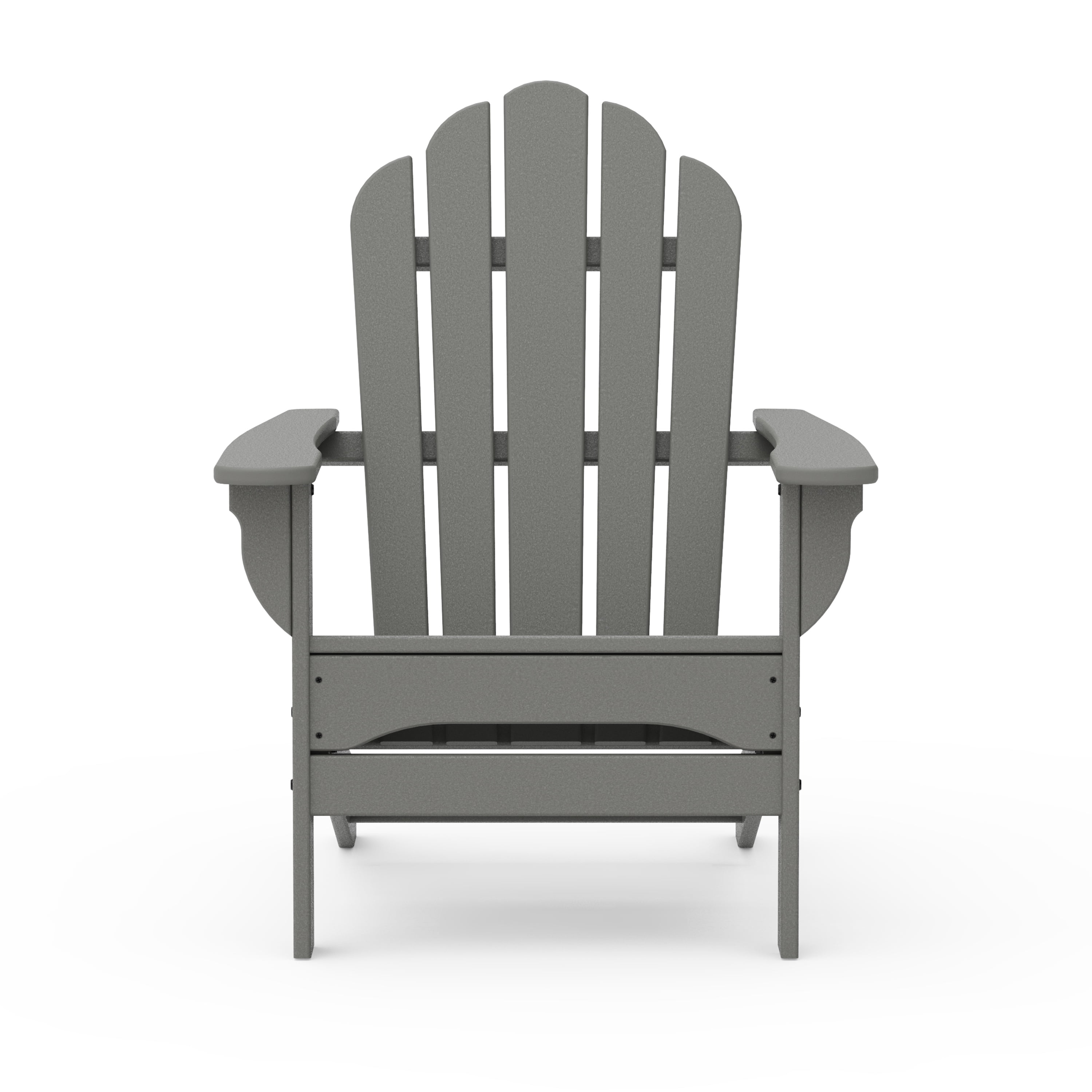 Better Homes & Gardens by POLYWOOD Southlake Outdoor Flowerback Adirondack Chair, All-Weather HDPE, Patio Seat, Slate Grey