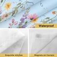 thumbnail image 4 of Spring Flowers No Hooks Shower Curtain with Snap-in Liner Country Colorful Wildflowers Field Blue Ombre Shower Curtains for Bathroom, Waterproof, Easy Install, Washable 72"x72", 4 of 9