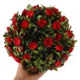 thumbnail image 2 of Bola de topiario artificial, bola de flores redonda decorativa, esfera de hierba para boda, 2 of 6