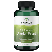 Swanson Full Spectrum Amla Fruit (Indian Gooseberry) 500 mg 120 Capsules