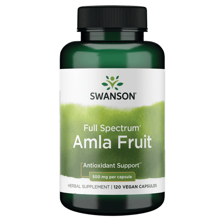 Swanson Full Spectrum Amla Fruit (Indian Gooseberry) 500 mg 120 Capsules