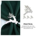 thumbnail image 5 of UPOUART Set of 4 Reindeer Napkin Elegant Alloy Table Decor for Holiday Dinners and Picnics, 5 of 8