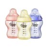 Tommee Tippee Closer to Nature Colour My World Baby Bottle, Anti-Colic, Breast-like Nipple - Girl, 9 Ounce (3 Count) (522545)