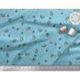 thumbnail image 2 of Soimoi Tissu de Canard de Coton Feuilles et Tissu Imprimé par Insectes 1 Yard 42 Inch Wide, 2 of 3