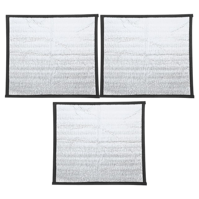 SOPOTUTU 3Pcs Reflective Thermal Heat Pad Silver for Reptile Tanks Safe Heating Mat for Frogs Geckos