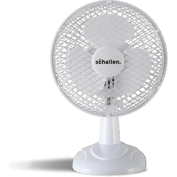26-27 6" Small Electric Modern Portable Air Cooling Fan With Tilt Feature For Pc, Worktop, Desk, Office, Home Travel Use (white)